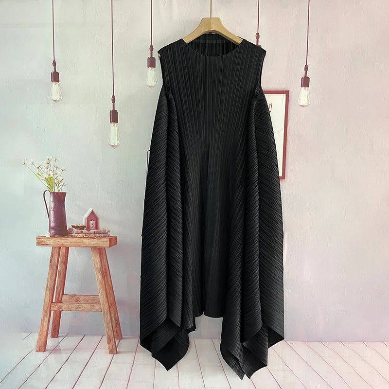 Denise Flowy Pleated Dress