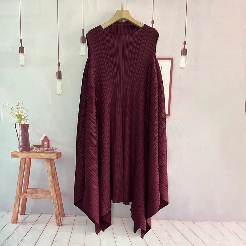 Denise Flowy Pleated Dress