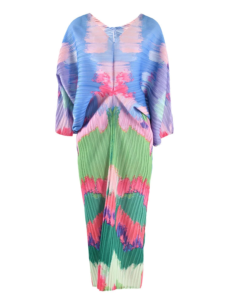 Watercolor Batwing Plisse