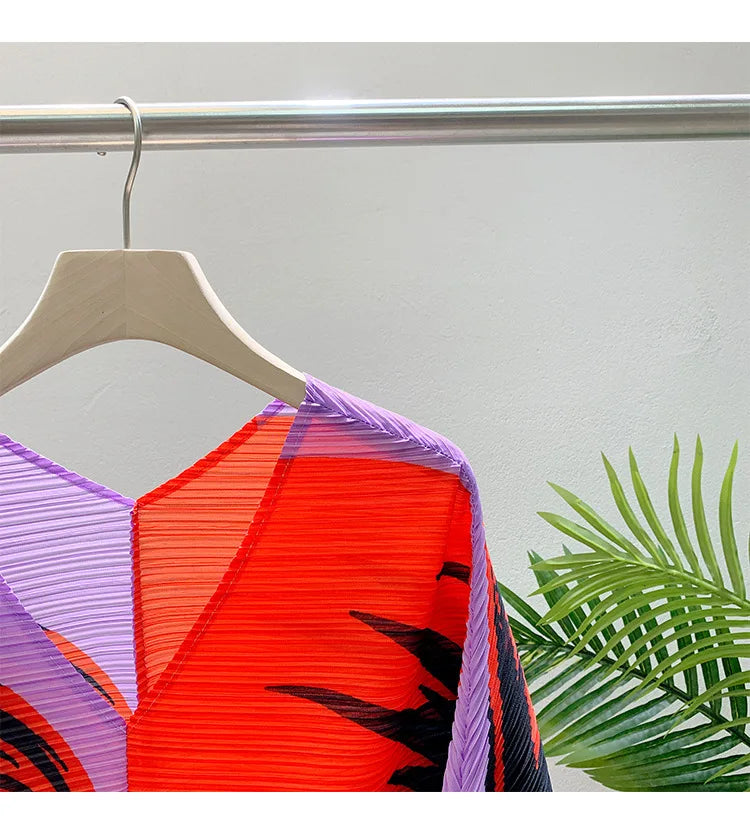 Inspired Print Pleated