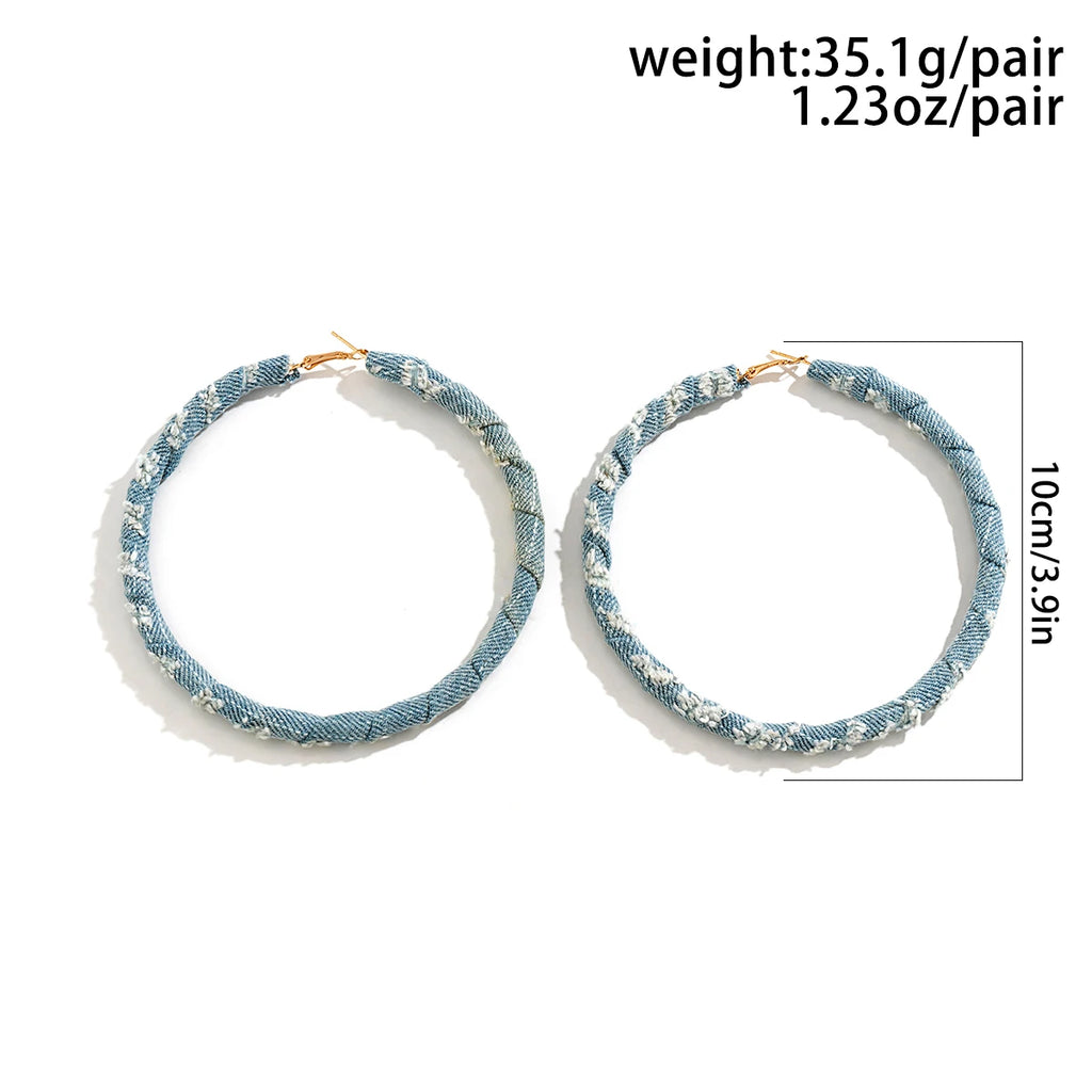 Gozie Denim Hoops