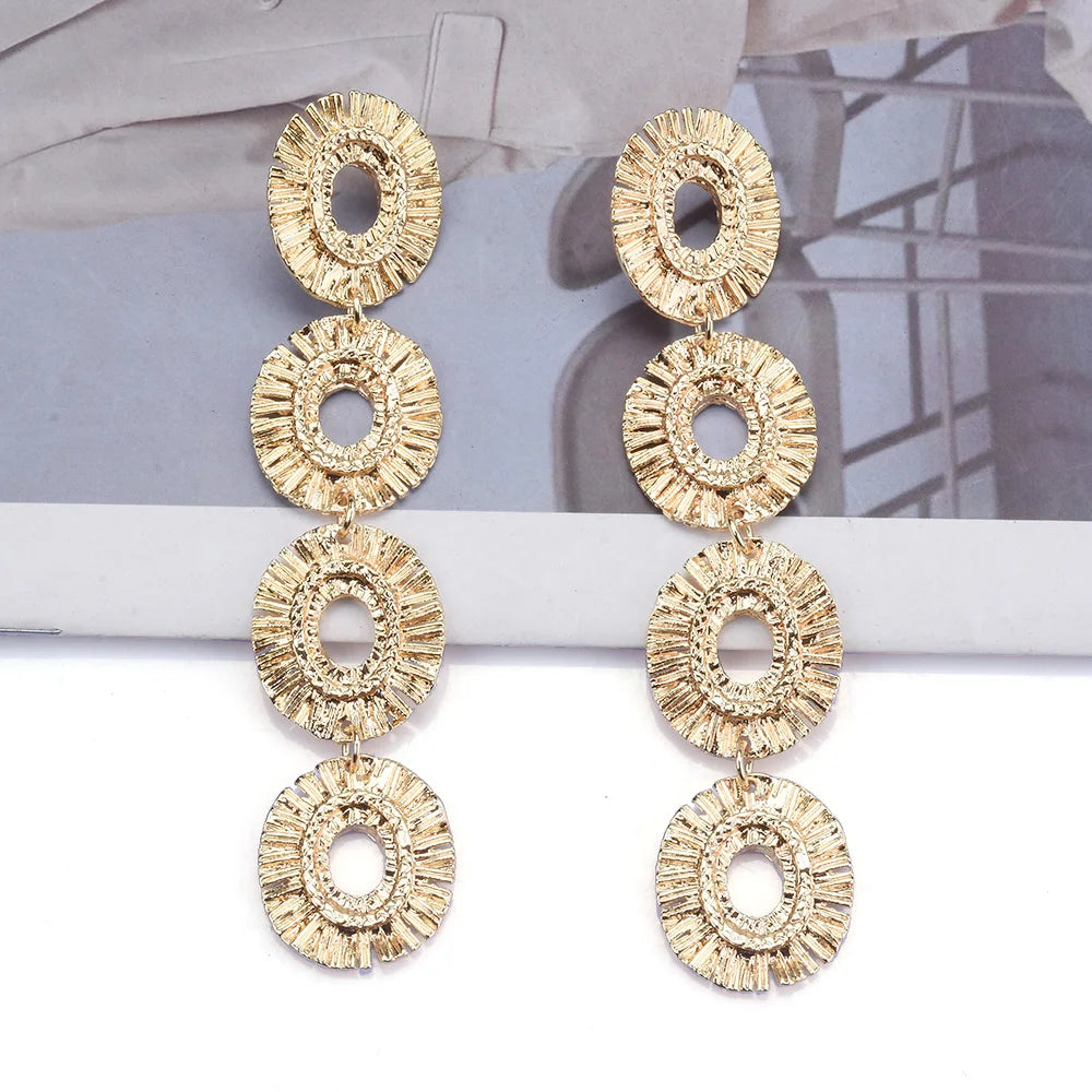 Circle Drop Earrings