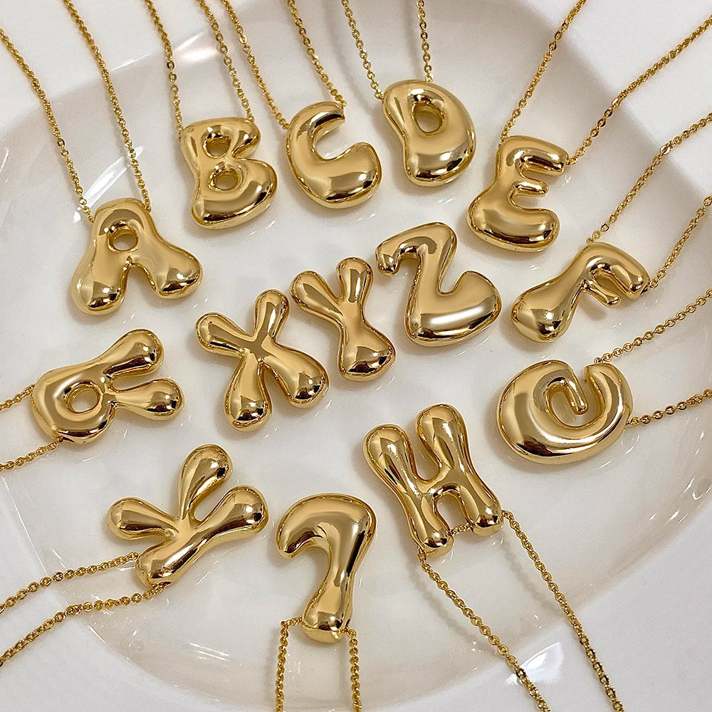 Bubble Letter Necklace