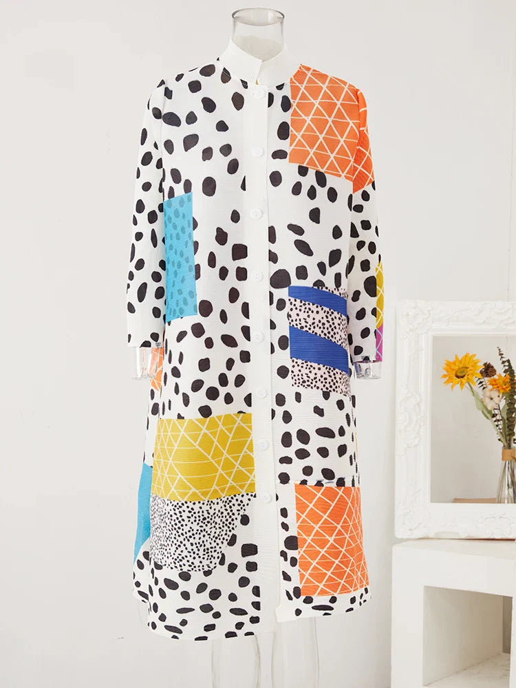 Leopard Dot Pleated