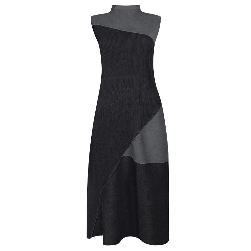 Contrast Colour Pleated