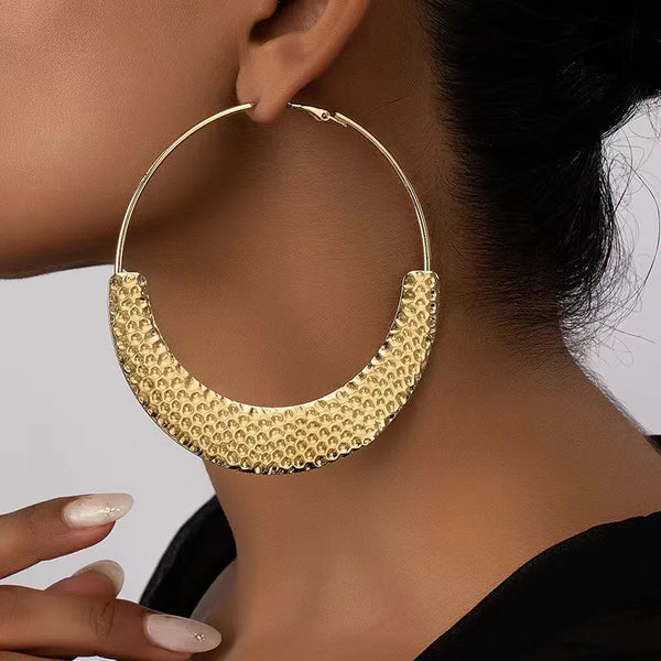 Nessie Brass Hoops