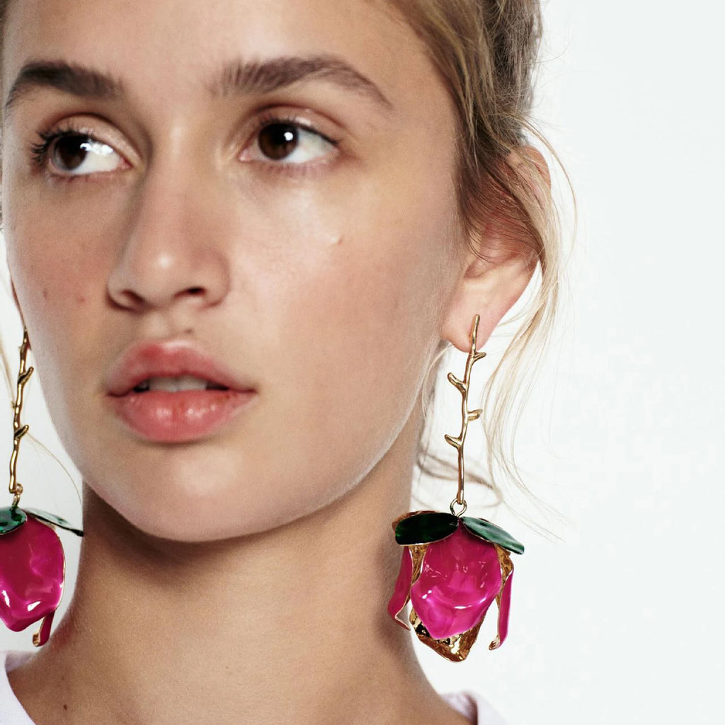 Tree Bloom Drop Earrings