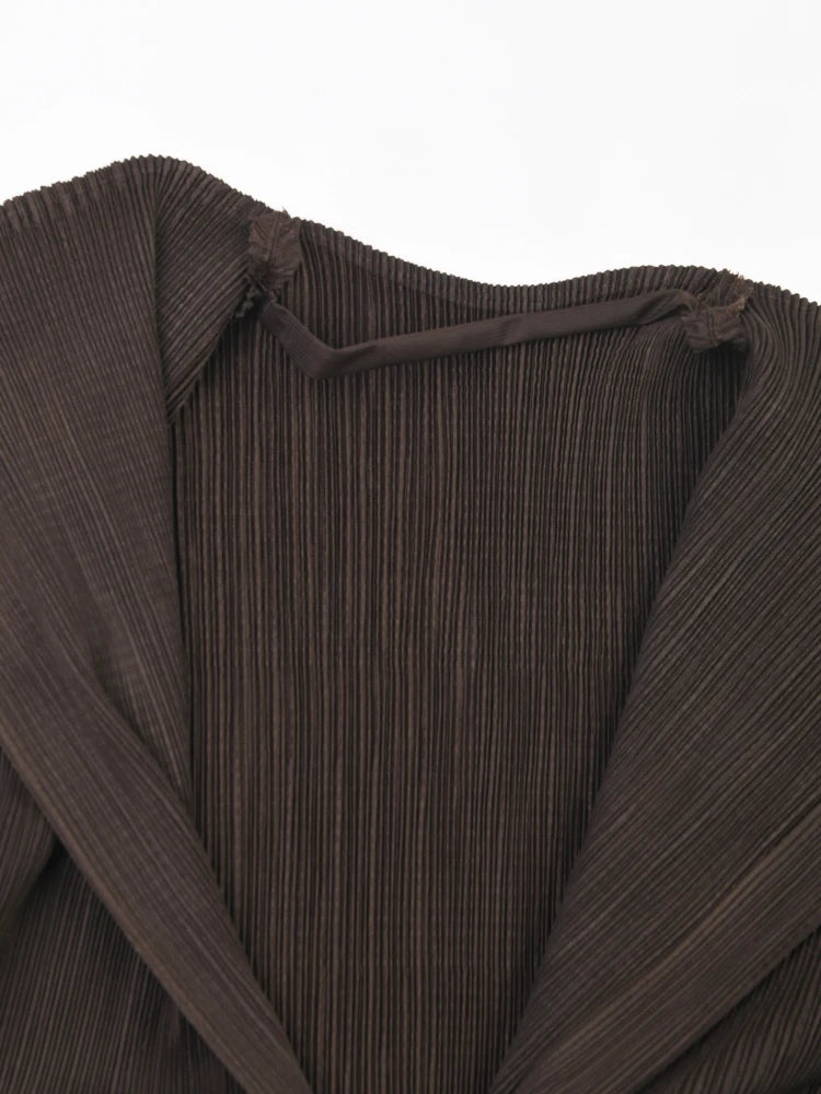 Brown Notched Plisse