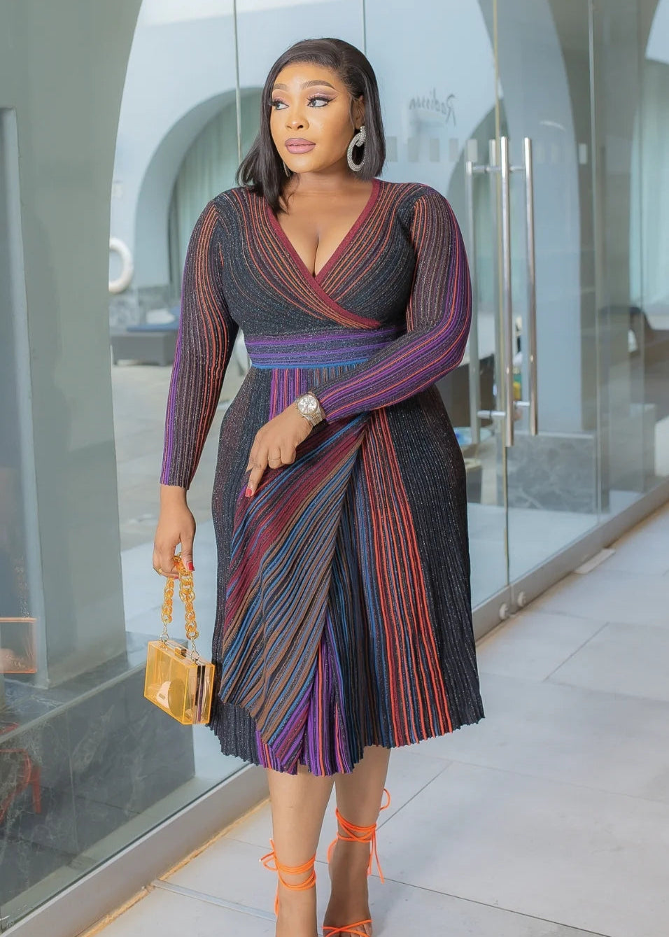Marilyn Pleated Slit