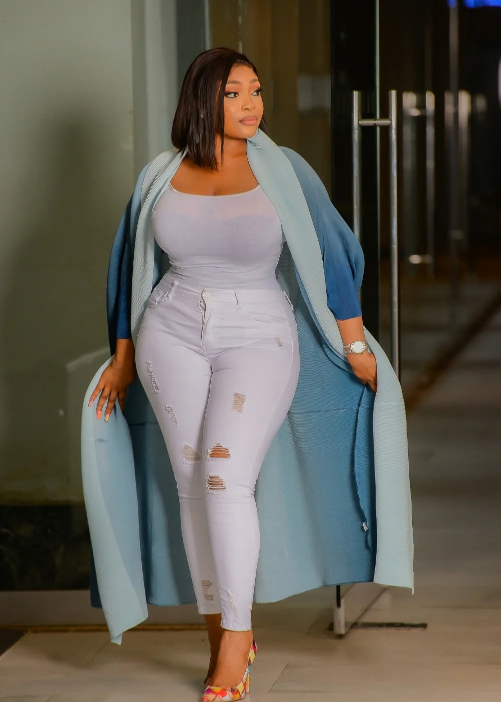 Knit Ombre Maxi Duster