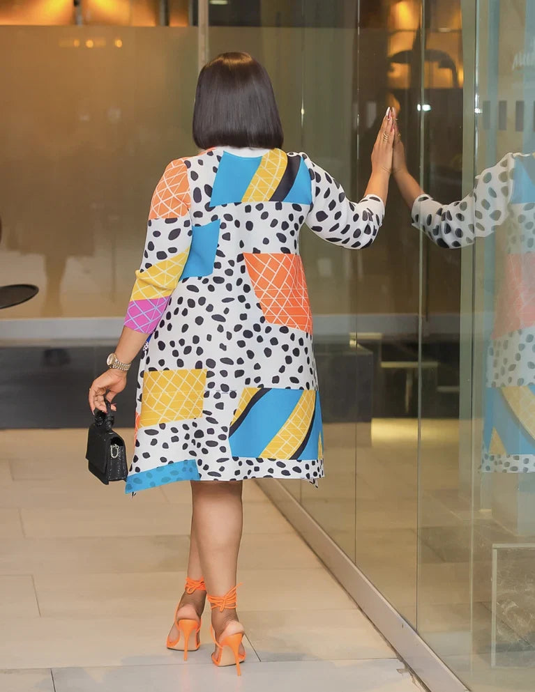 Leopard Dot Pleated