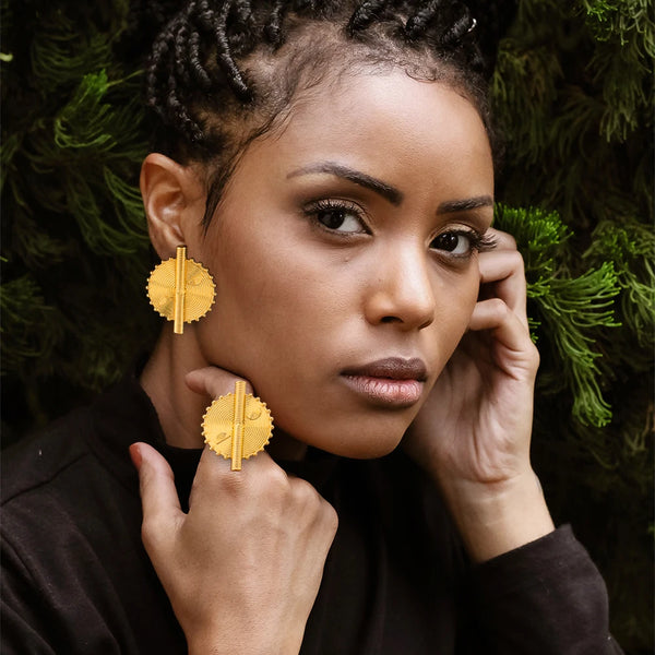 Yao Statement Earrings & Ring