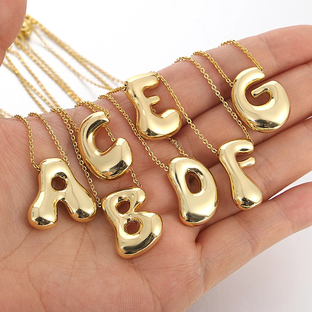 Bubble Letter Necklace