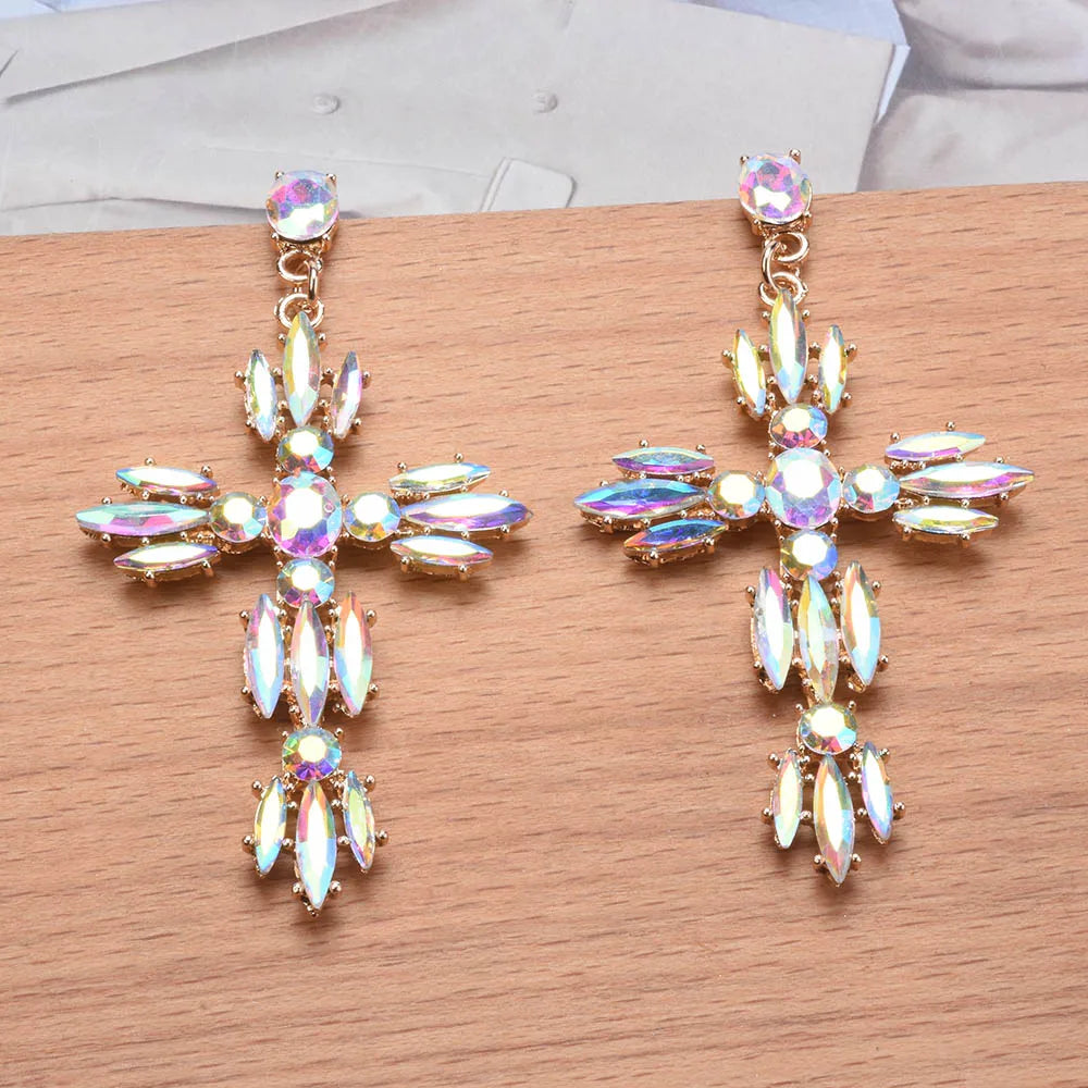 Glam Cross Earrings