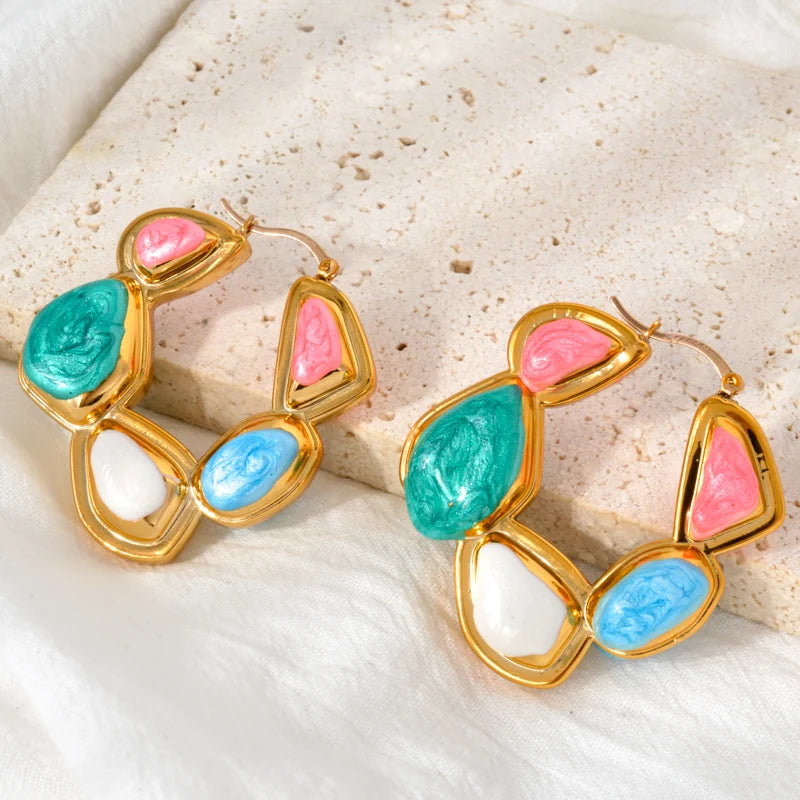 Pastel Chunky Hoops