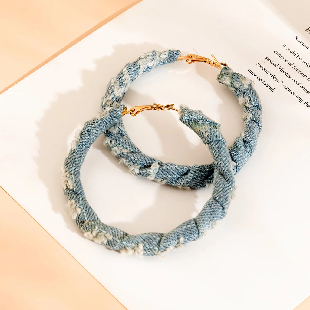 Gozie Denim Hoops