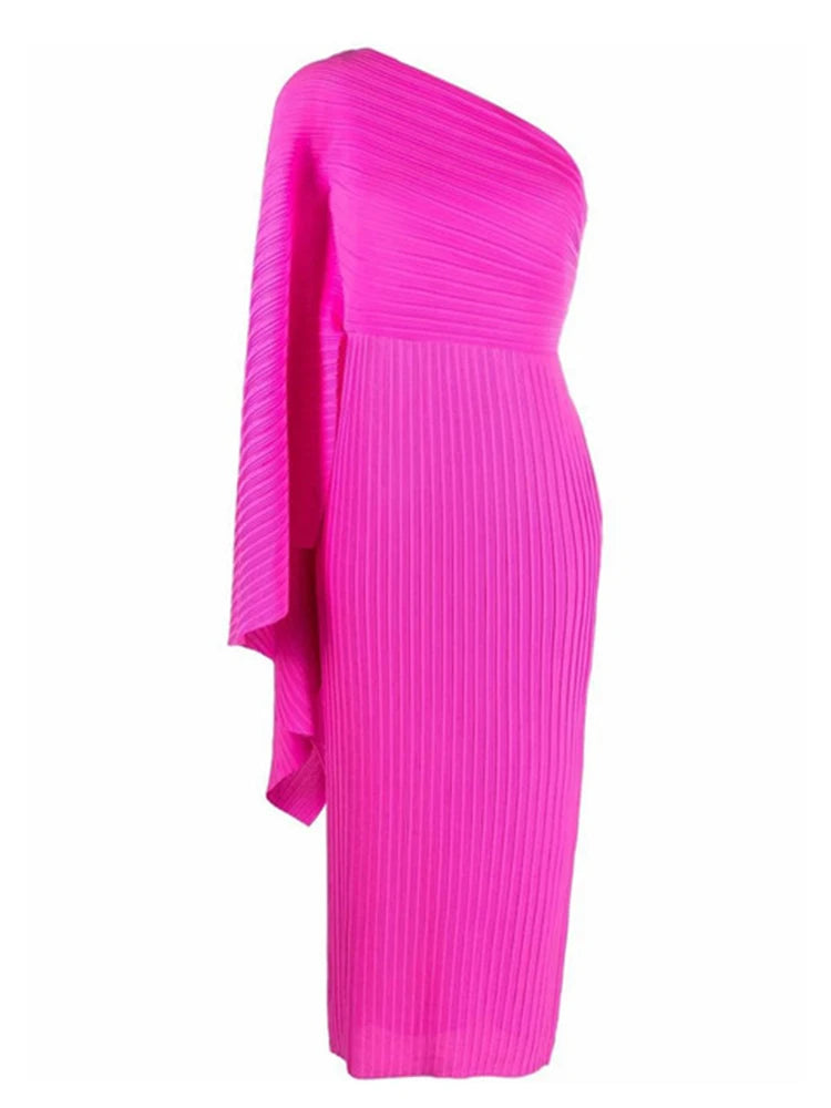 Asymmetrical Pleated Plisse