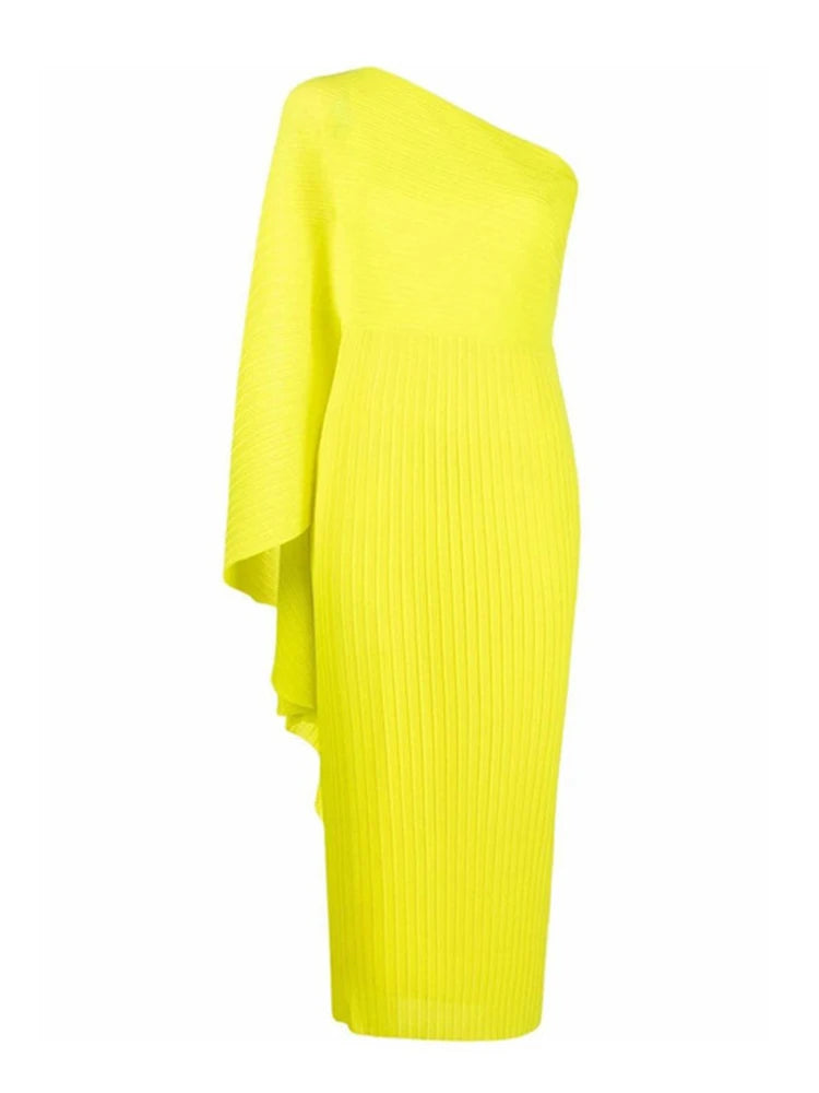 Asymmetrical Pleated Plisse