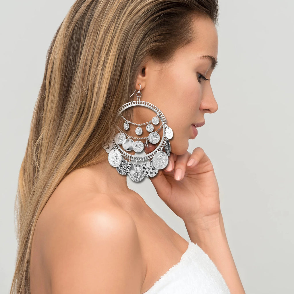 Tribal Coins Earrings