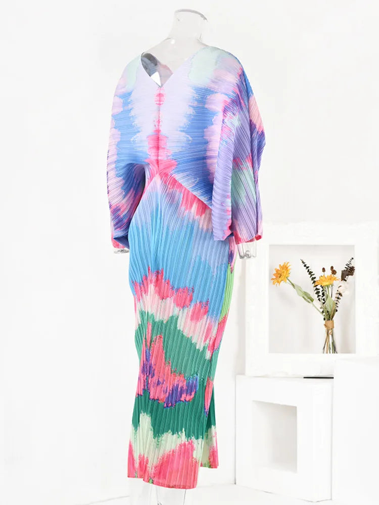 Watercolor Batwing Plisse