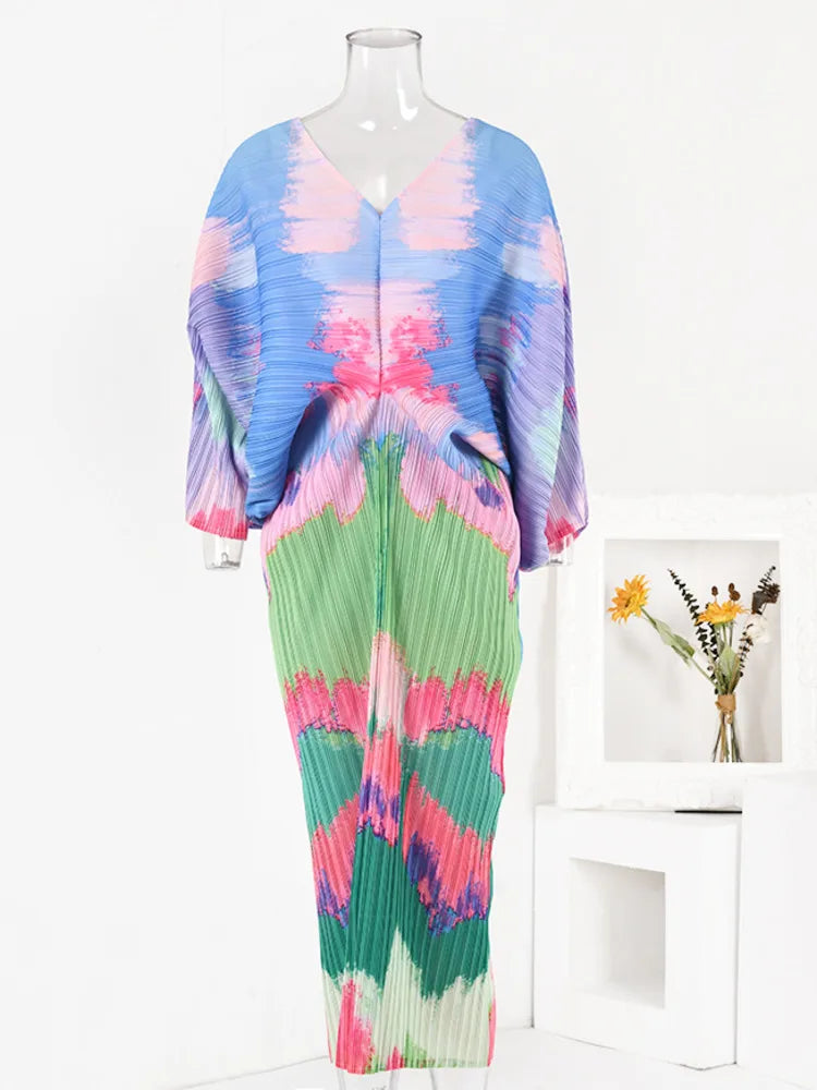 Watercolor Batwing Plisse