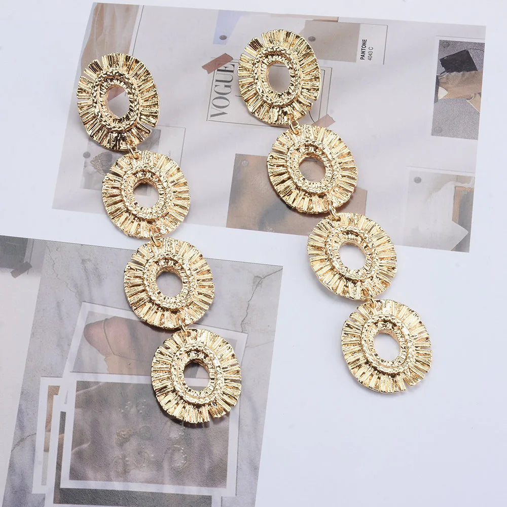 Circle Drop Earrings