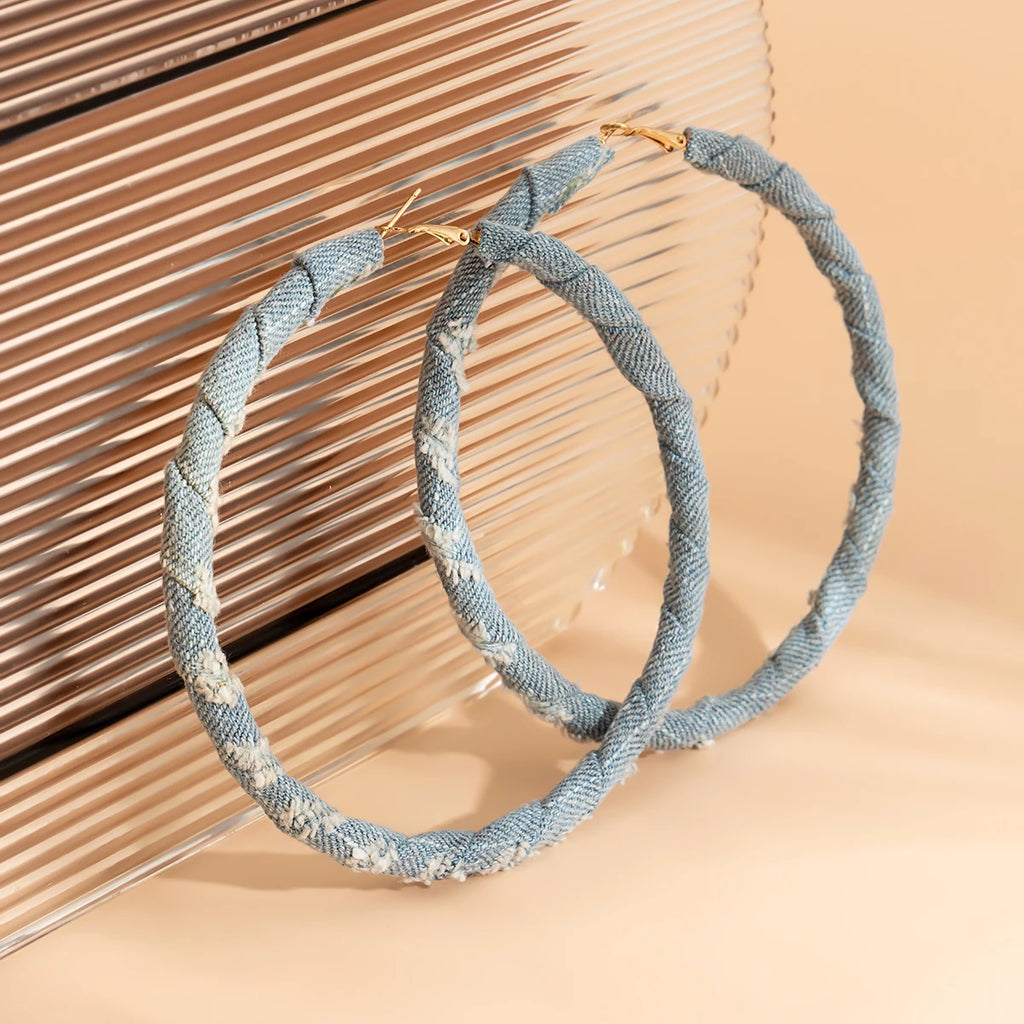 Gozie Denim Hoops