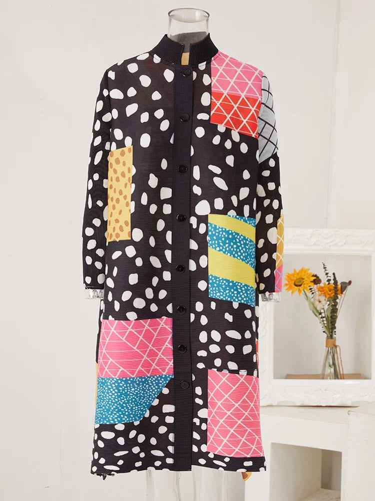 Leopard Dot Pleated