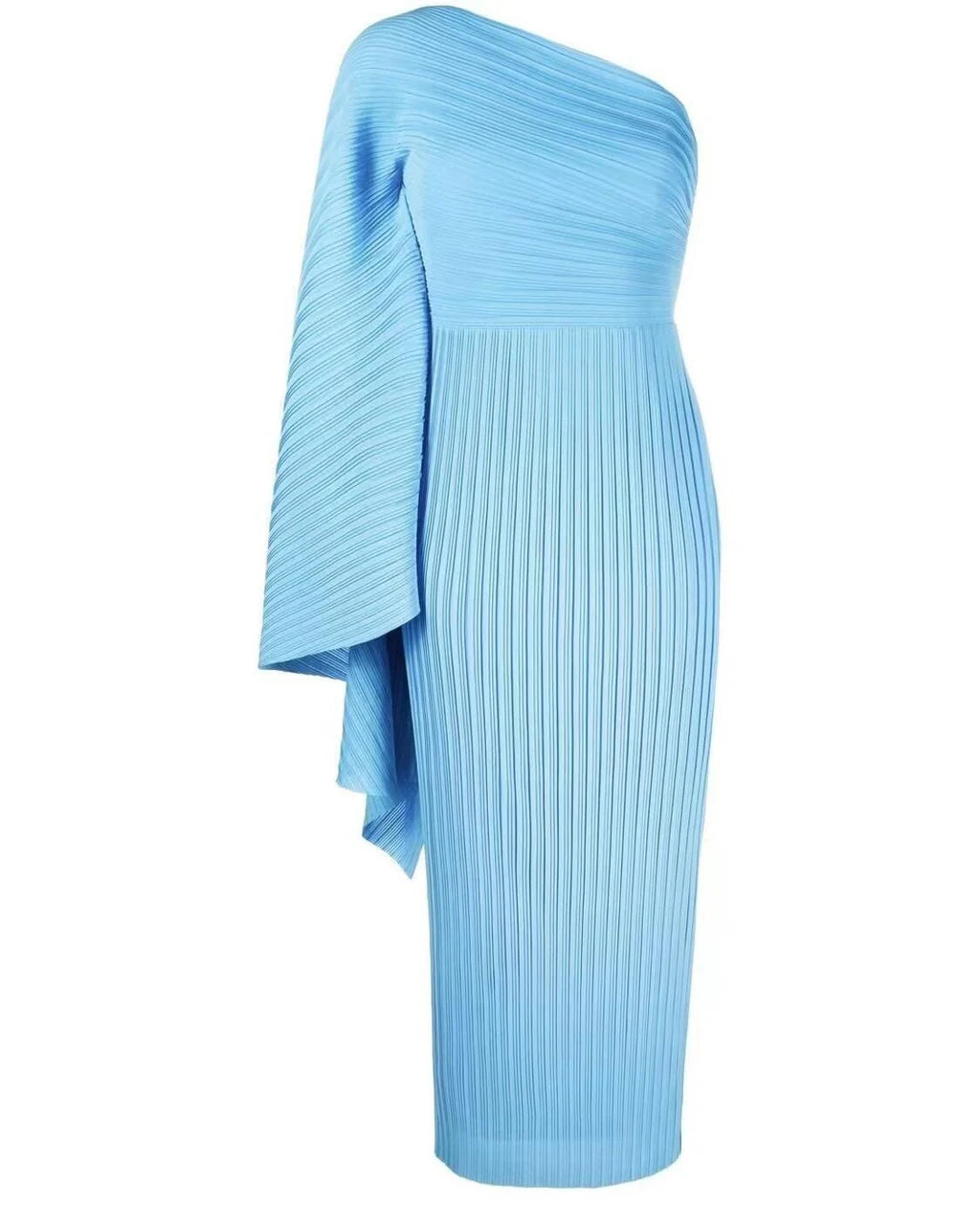 Asymmetrical Pleated Plisse