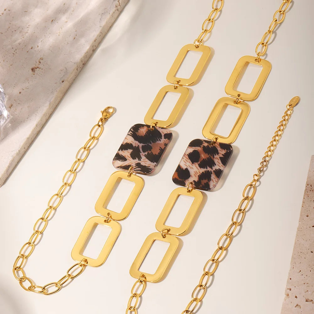 Leopard Square Link