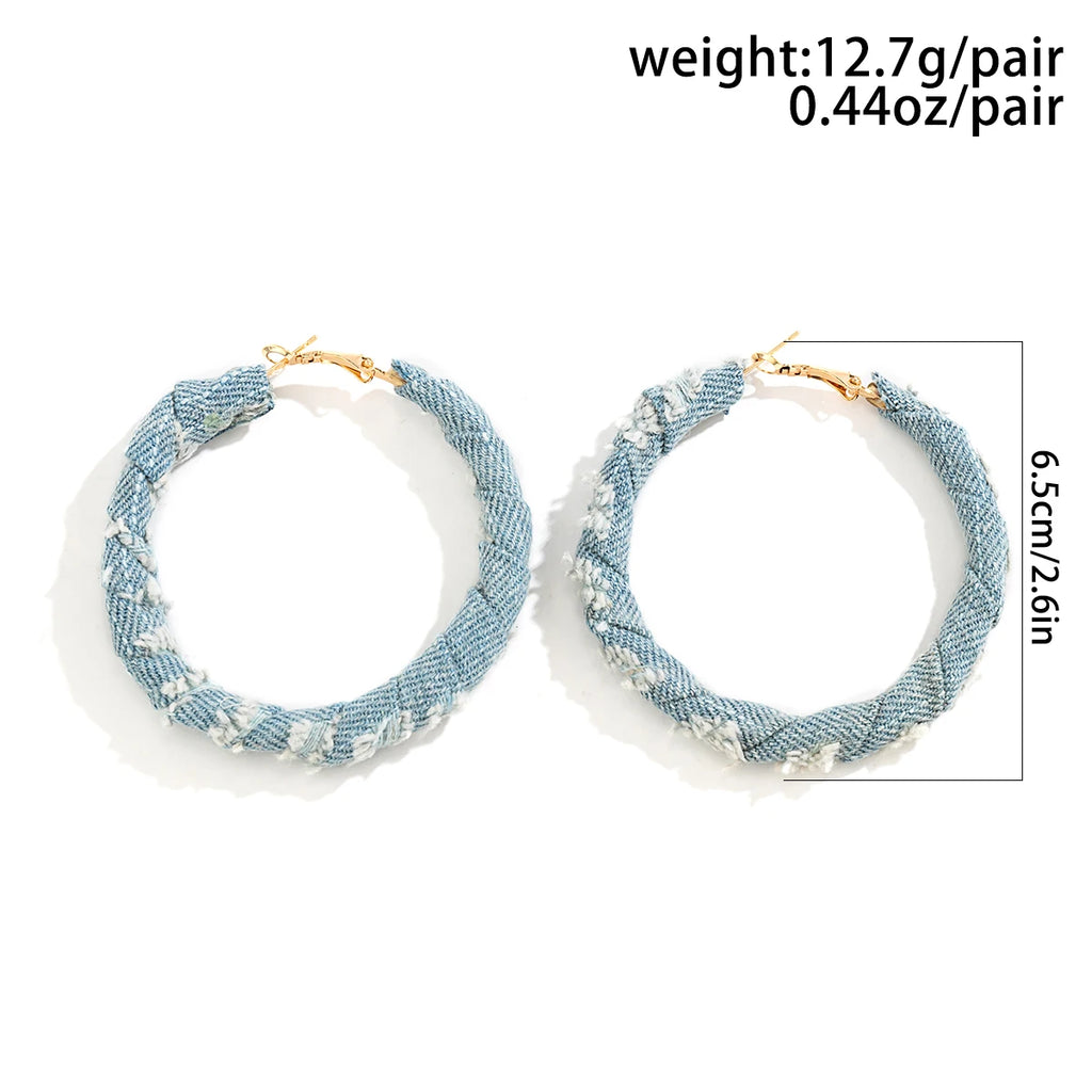 Gozie Denim Hoops