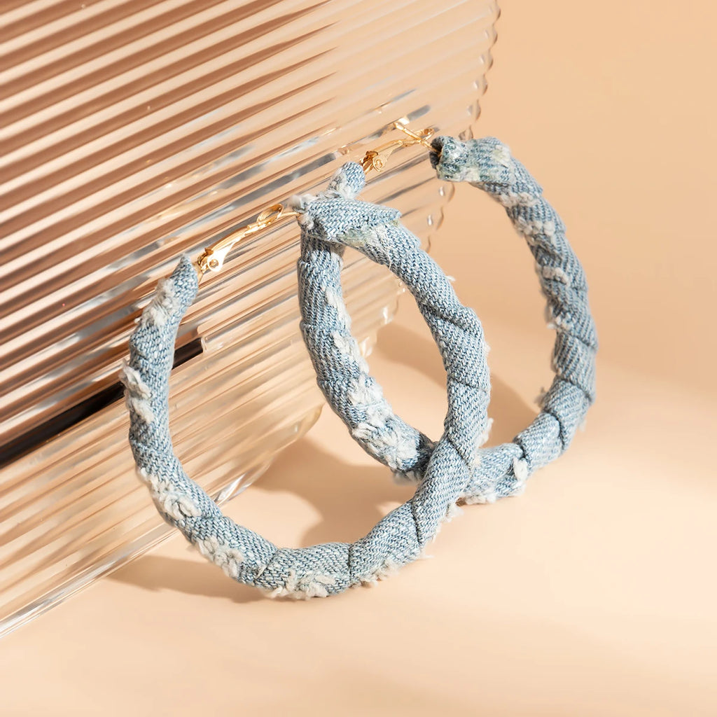 Gozie Denim Hoops