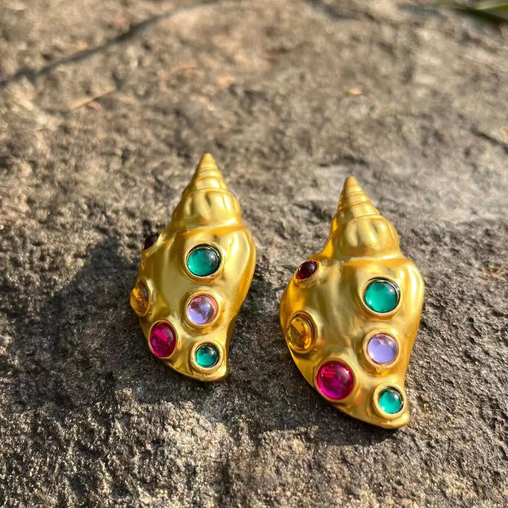 Conch Geometric Studs