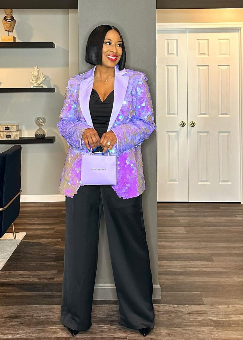 Purple Sequinned