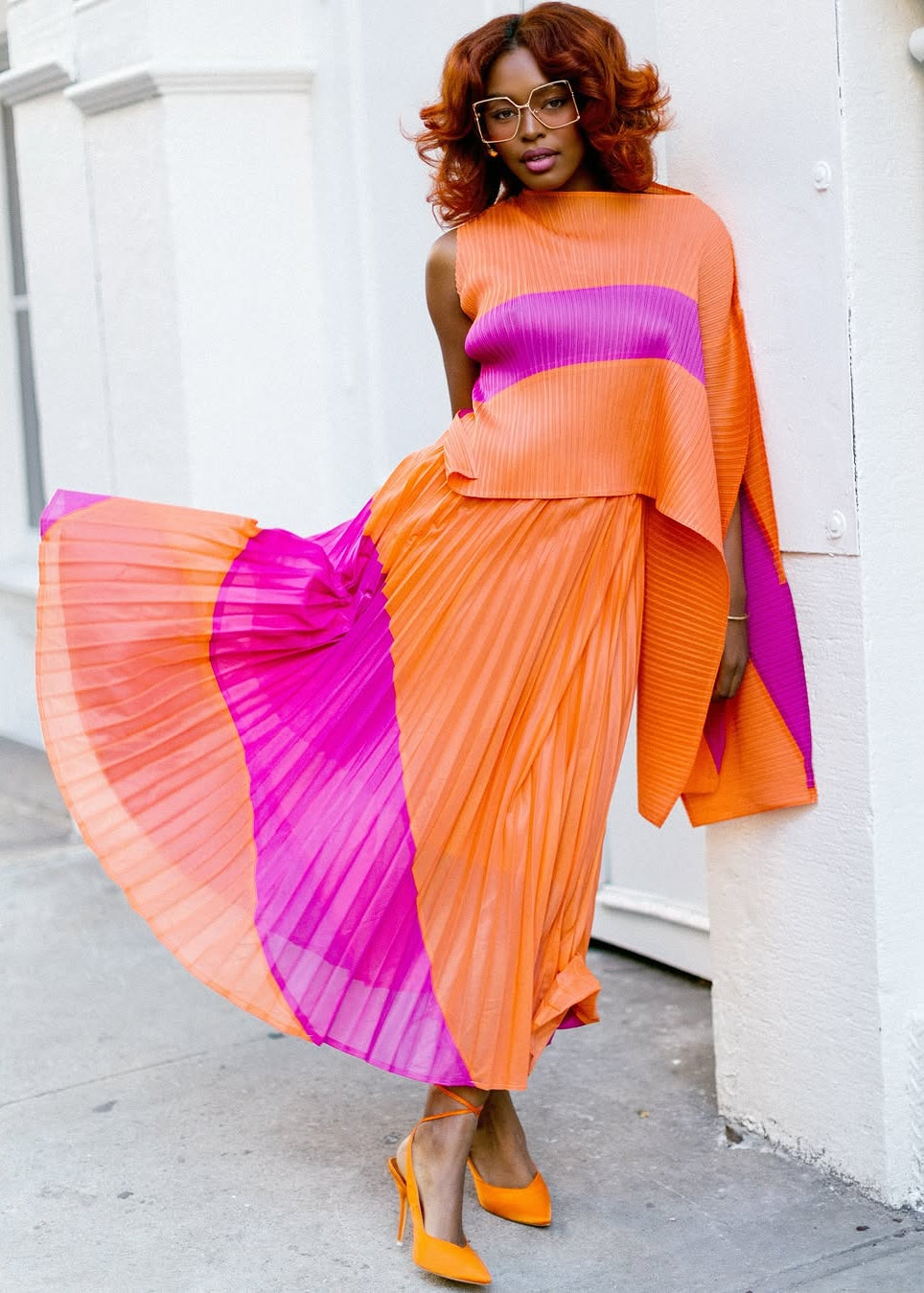 Asymmetrical Swirl Set