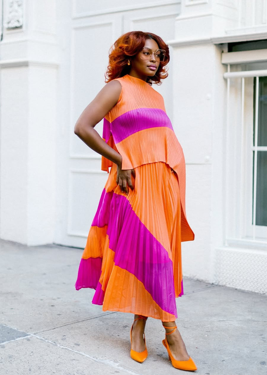 Asymmetrical Swirl Set