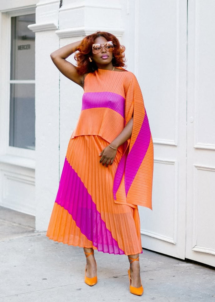 Asymmetrical Swirl Set