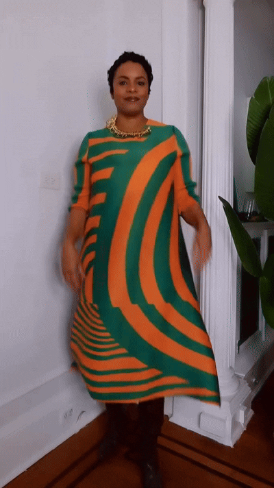 Illusion Stripe Plisse