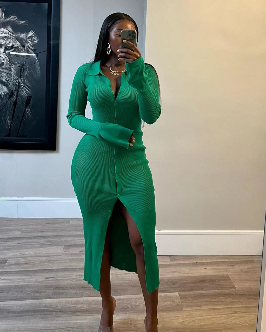 Green Joan Bodycon