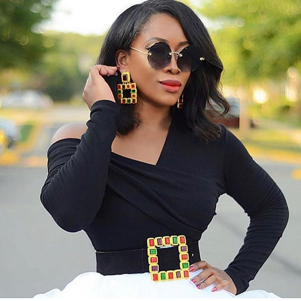 Square Statement Earrings