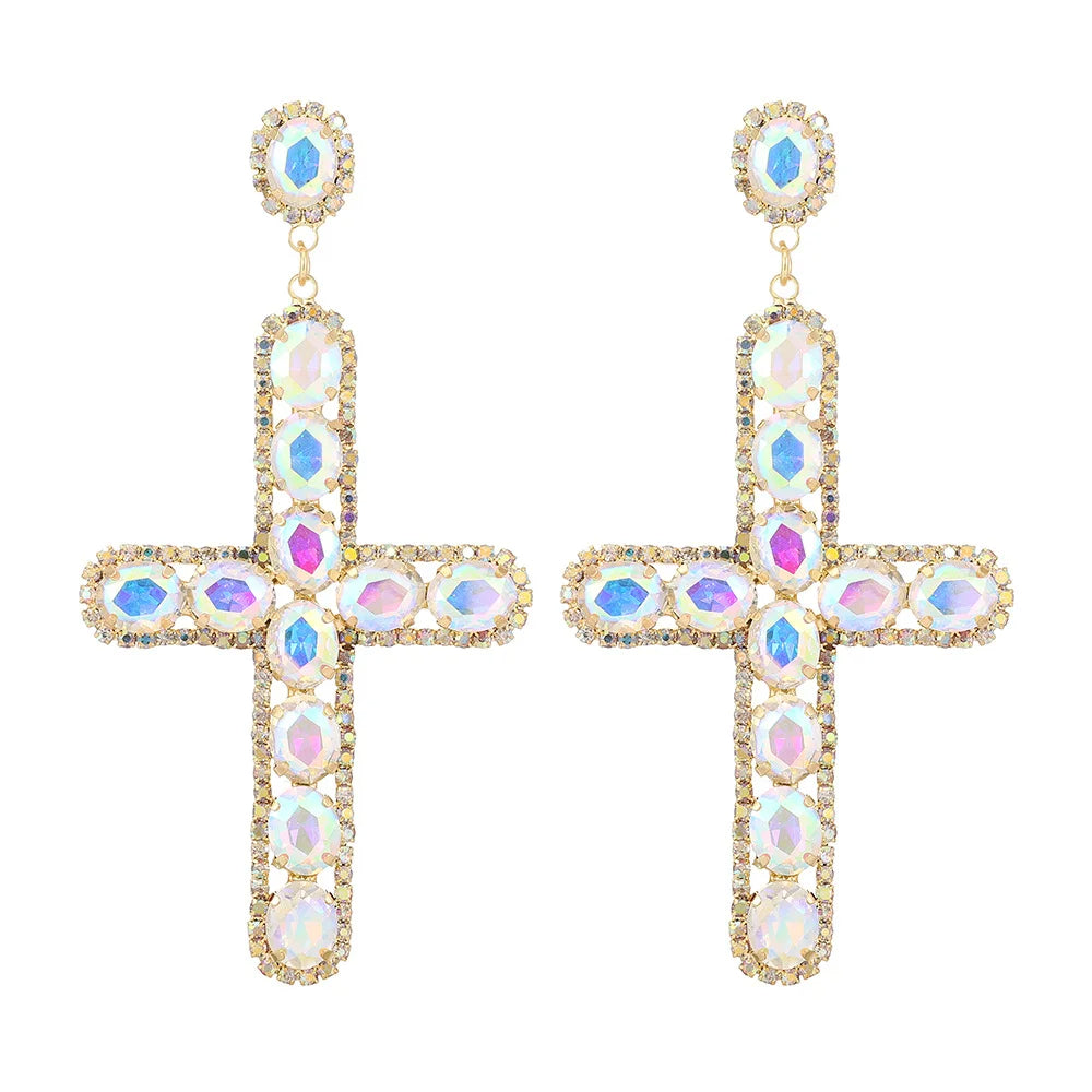 Cross Statement Earrings