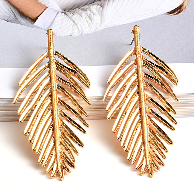 Leaf Statement Earrings