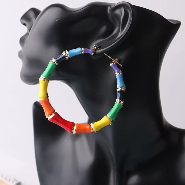 Aisha Bamboo Hoops