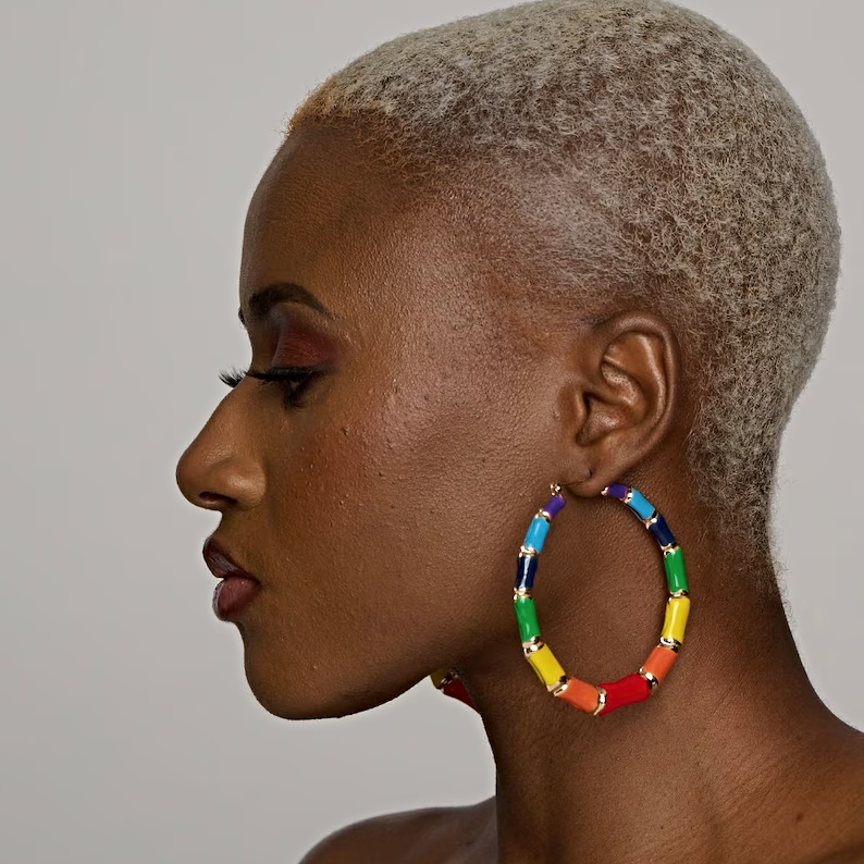 Aisha Bamboo Hoops