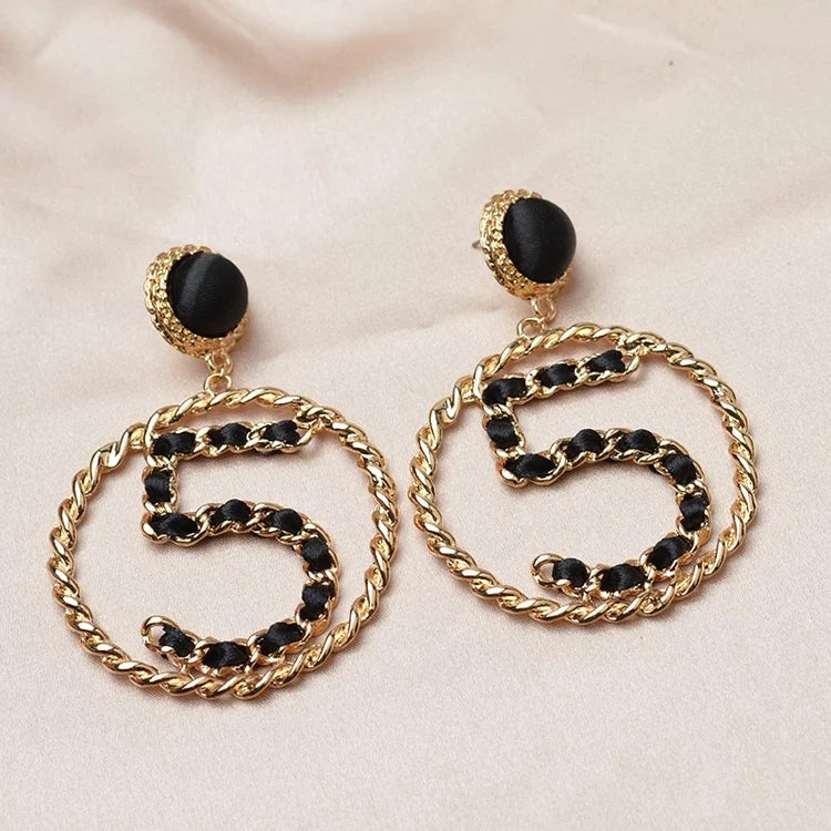 No. 5 Statement Earrings