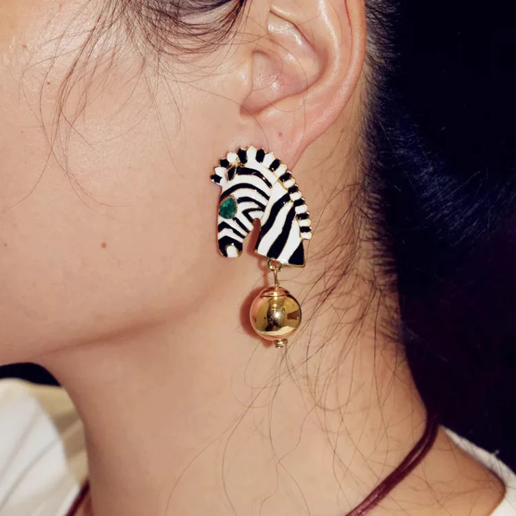 Zebbie Statement Studs