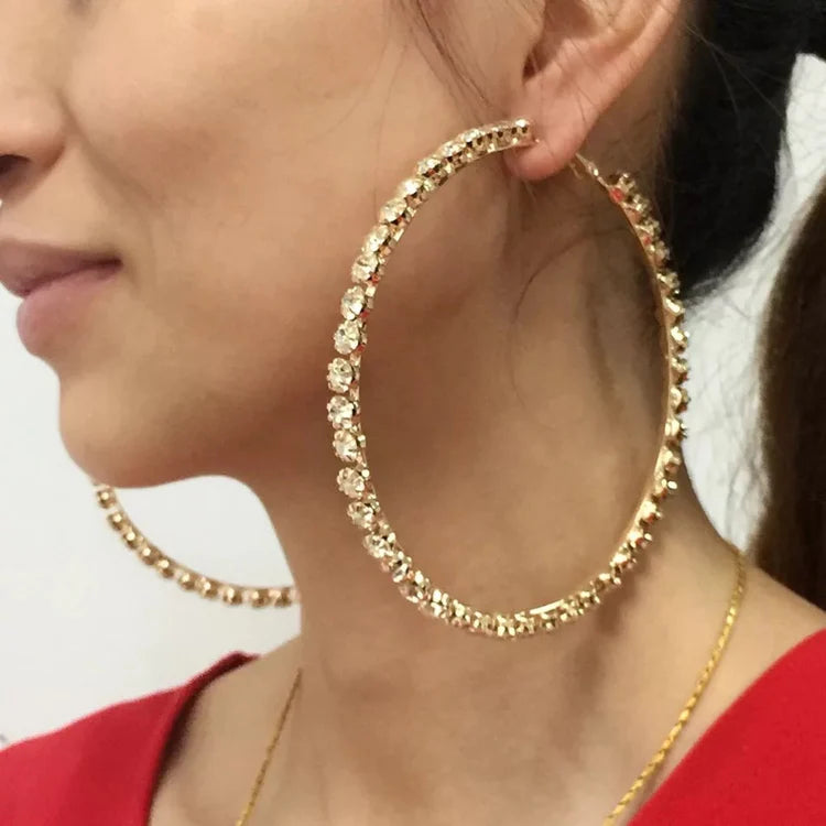 Tennis Hoop Earrings