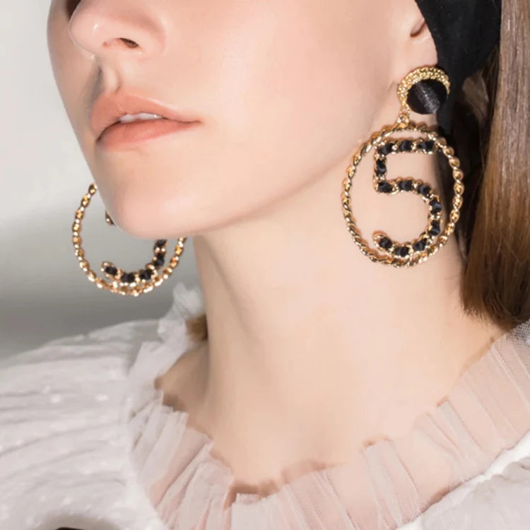 No. 5 Statement Earrings