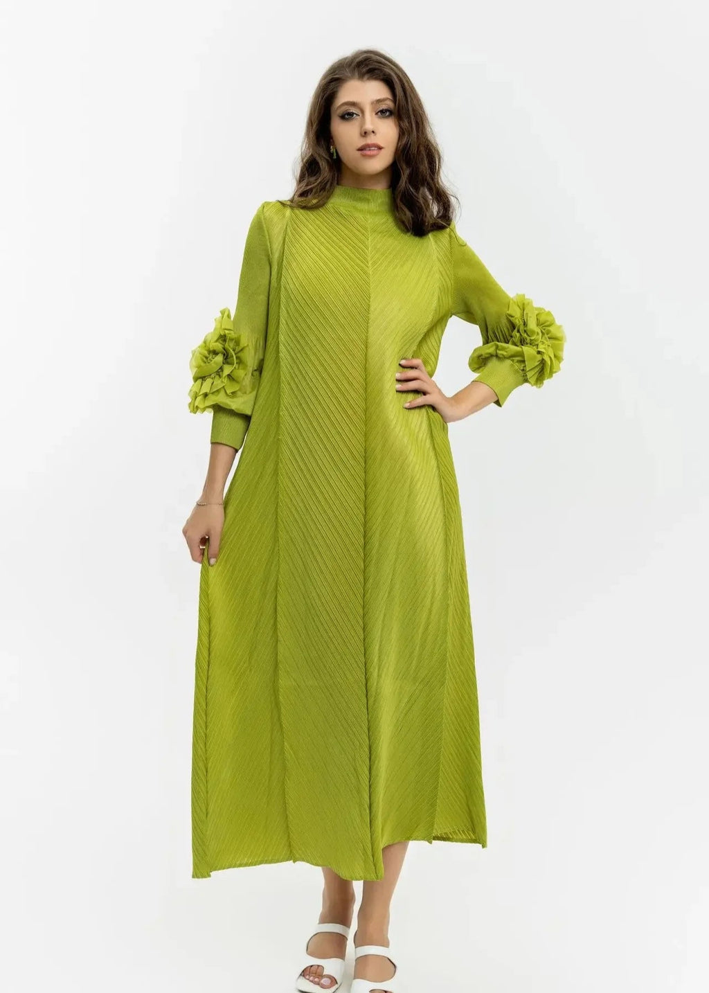 Solid Maxi Pleat