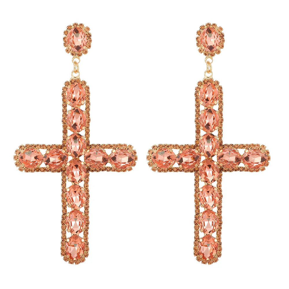 Cross Statement Earrings